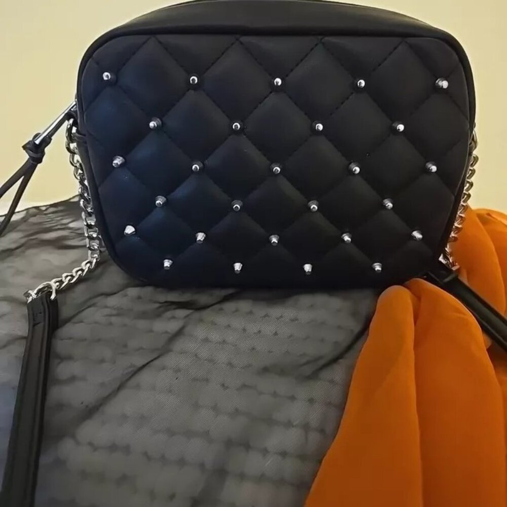 Rebecca Minkoff Diamond Quilt Studded Crossbody bag.